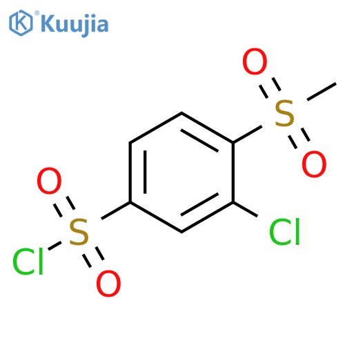 3-CHLORO-4-METHANESULFONYLBENZENE-1-SULFONYL CHLORIDE structure