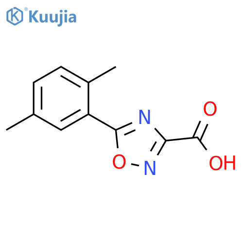5-(2,5-dimethylphenyl)-1,2,4-oxadiazole-3-carboxylic acid structure