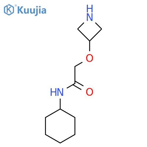 2-(azetidin-3-yloxy)-N-cyclohexylacetamide structure