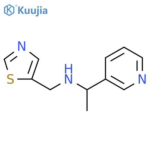 [1-(pyridin-3-yl)ethyl][(1,3-thiazol-5-yl)methyl]amine structure