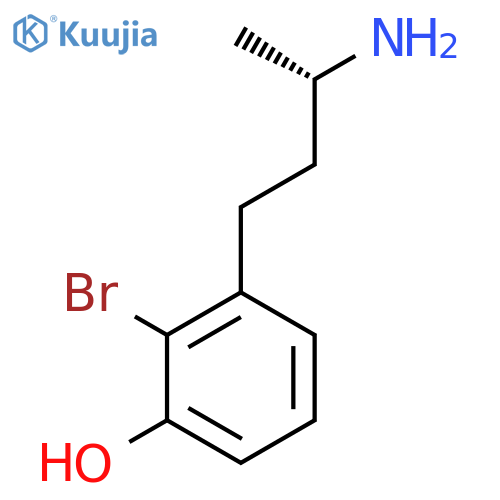 3-(3S)-3-aminobutyl-2-bromophenol structure