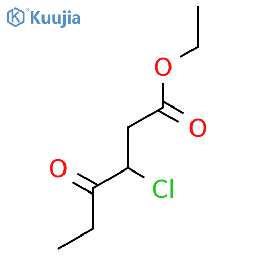 Hexanoic acid, 3-chloro-4-oxo-, ethyl ester structure