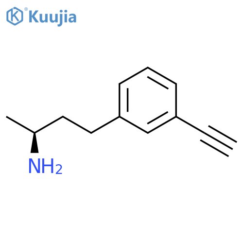 (2S)-4-(3-ethynylphenyl)butan-2-amine structure