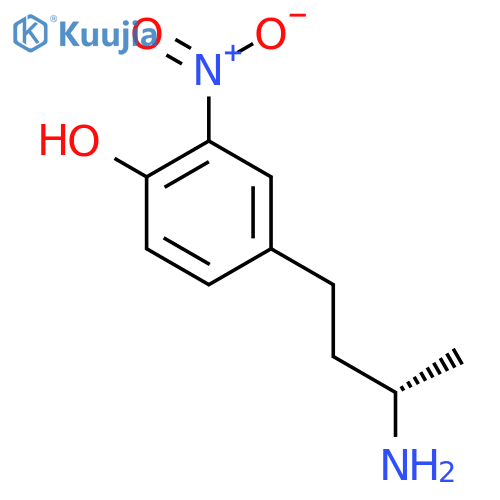 4-(3S)-3-aminobutyl-2-nitrophenol structure