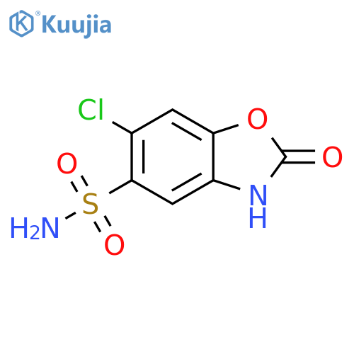 6-chloro-2-oxo-2,3-dihydro-1,3-benzoxazole-5-sulfonamide structure