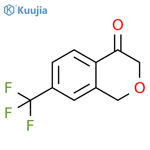 7-(trifluoromethyl)-3,4-dihydro-1H-2-benzopyran-4-one structure