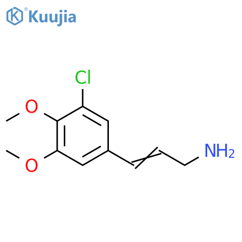 3-(3-chloro-4,5-dimethoxyphenyl)prop-2-en-1-amine structure