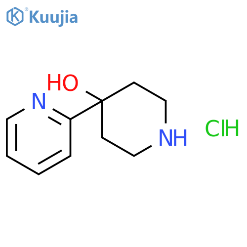 4-(Pyridin-2-yl)piperidin-4-ol hydrochloride structure