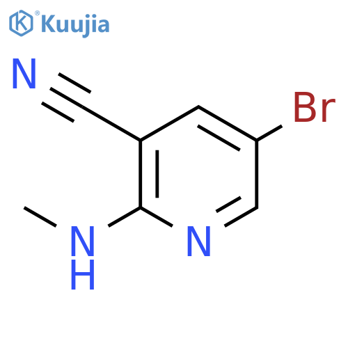 5-bromo-2-(methylamino)pyridine-3-carbonitrile structure