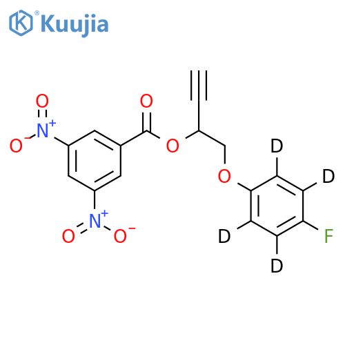 1-(4-Fluorophenoxy-d4)-2-(3,5-dinitrobenzoate)3-butyn-2-ol structure