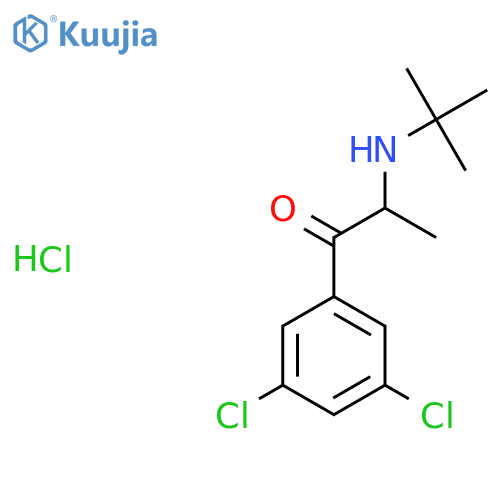 2-(tert-Butylamino)-3’,5’-dichloropropiophenone Hydrochloride structure