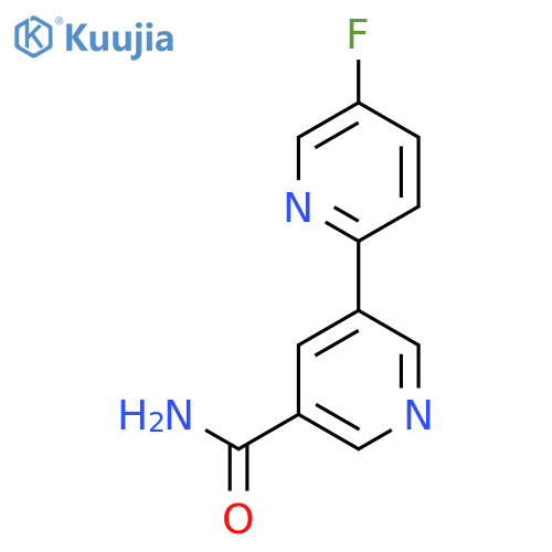 5-Fluoro-[2,3'-bipyridine]-5'-carboxamide structure