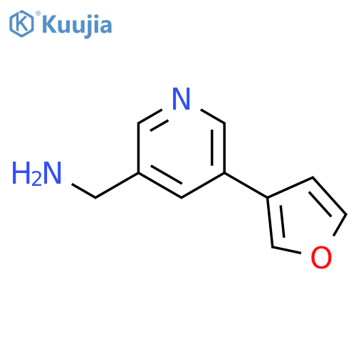 [5-(furan-3-yl)pyridin-3-yl]methanamine structure