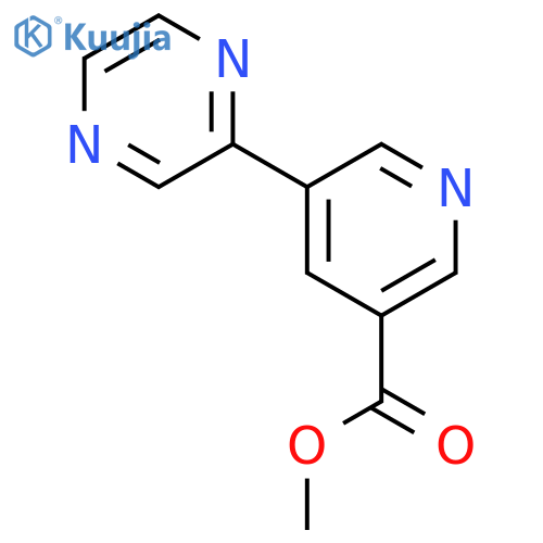 Methyl 5-(pyrazin-2-yl)nicotinate structure
