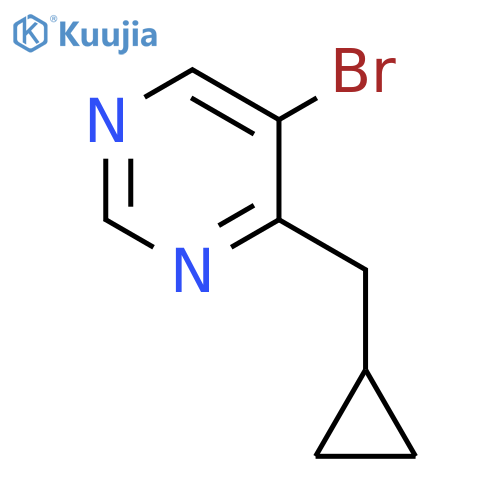 5-Bromo-4-(cyclopropylmethyl)pyrimidine structure