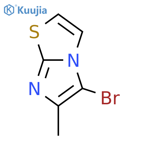 5-bromo-6-methylimidazo2,1-b1,3thiazole structure