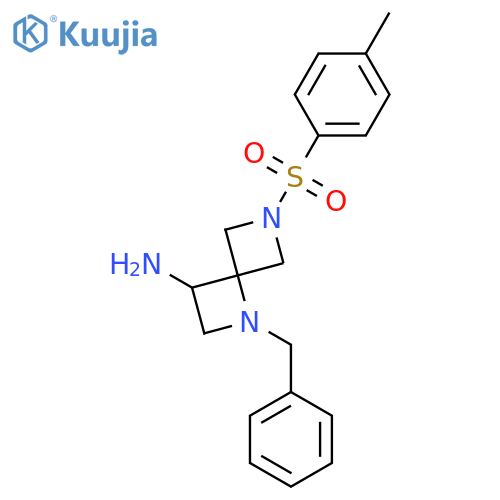 1-BENZYL-6-TOSYL-1,6-DIAZASPIRO[3.3]HEPTAN-3-AMINE structure