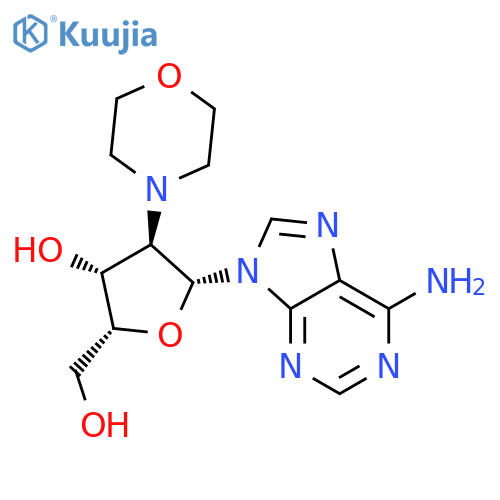 9-[2-deoxy-2-(morpholin-4-yl)-beta-D-xylofuranosyl]-9H-purin-6-amine structure