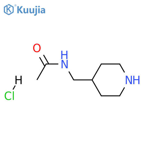 N-(piperidin-4-ylmethyl)acetamide hydrochloride structure