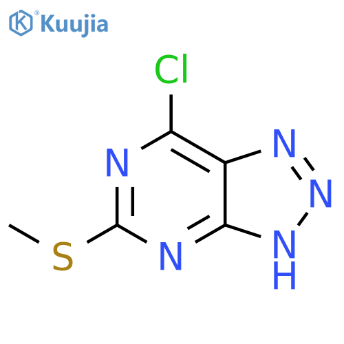 7-chloro-5-(methylthio)-3H-[1,2,3]triazolo[4,5-d]pyrimidine structure