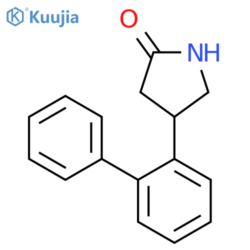 4-(2-phenylphenyl)pyrrolidin-2-one structure