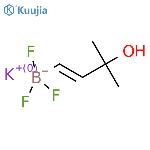 potassium trifluoro(1E)-3-hydroxy-3-methylbut-1-en-1-ylboranuide structure