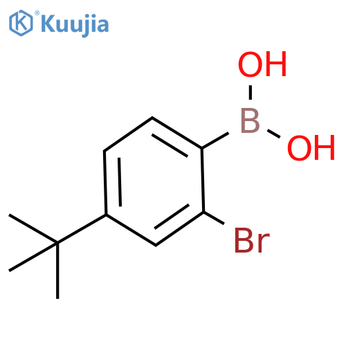 Boronic acid, B-[2-bromo-4-(1,1-dimethylethyl)phenyl]- structure