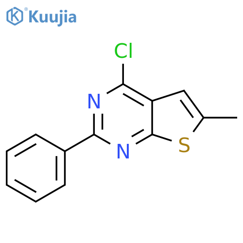 4-Chloro-6-methyl-2-phenylthieno[2,3-d]pyrimidine structure