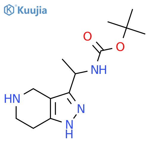 Tert-Butyl (1-(4,5,6,7-tetrahydro-1H-pyrazolo[4,3-c]pyridin-3-yl)ethyl)carbamate structure