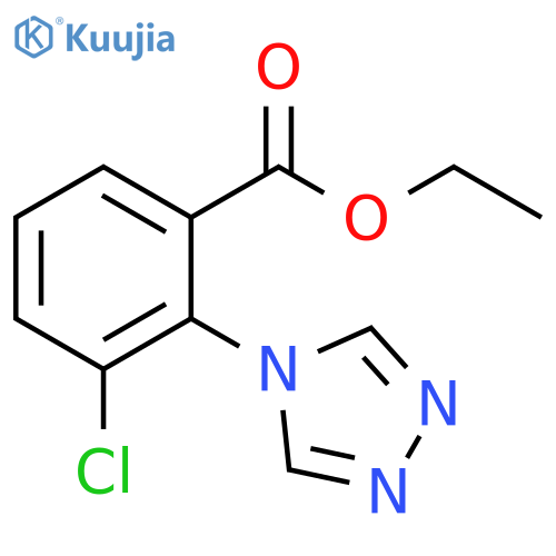 3-Chloro-2-[1,2,4]triazol-4-yl-benzoic acid ethyl ester structure