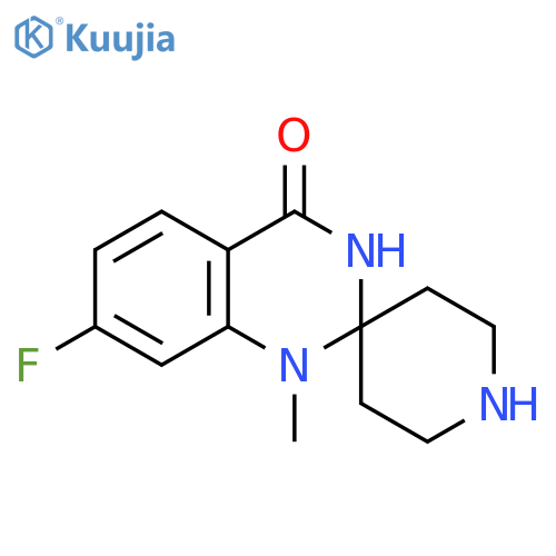7'-Fluoro-1'-methyl-3',4'-dihydro-1'H-spiro-piperidine-4,2'-quinazoline-4'-one structure