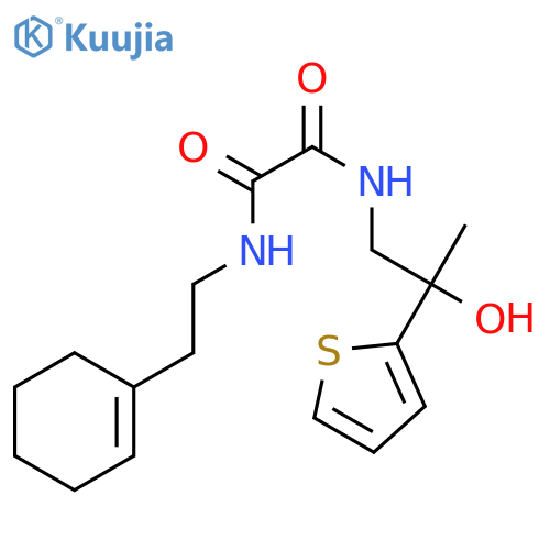 N'-[2-(cyclohex-1-en-1-yl)ethyl]-N-[2-hydroxy-2-(thiophen-2-yl)propyl]ethanediamide structure