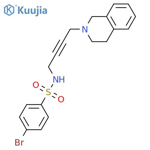 4-bromo-N-[4-(1,2,3,4-tetrahydroisoquinolin-2-yl)but-2-yn-1-yl]benzene-1-sulfonamide structure