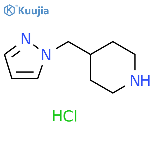 4-[(1H-pyrazol-1-yl)methyl]piperidine dihydrochloride structure