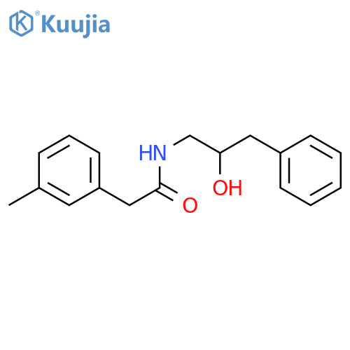 N-(2-hydroxy-3-phenylpropyl)-2-(3-methylphenyl)acetamide structure