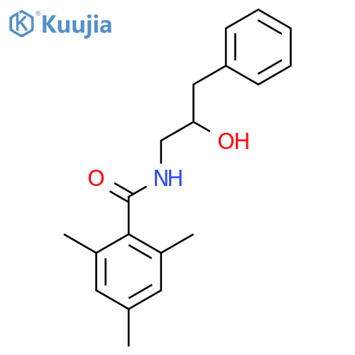 N-(2-hydroxy-3-phenylpropyl)-2,4,6-trimethylbenzamide structure