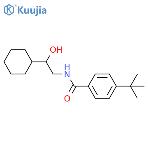4-tert-butyl-N-(2-cyclohexyl-2-hydroxyethyl)benzamide structure