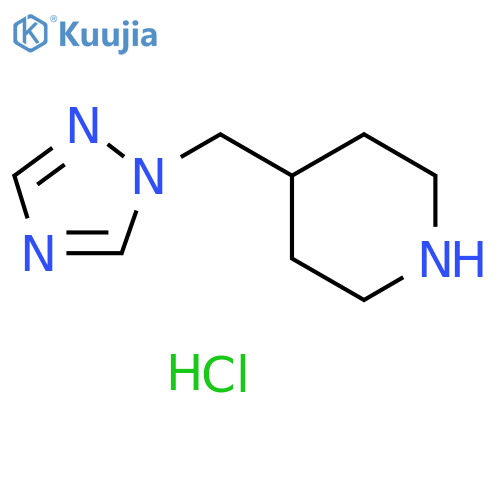 4-[(1H-1,2,4-triazol-1-yl)methyl]piperidine dihydrochloride structure