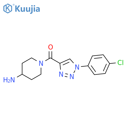 1-{[1-(4-chlorophenyl)-1H-1,2,3-triazol-4-yl]carbonyl}piperidin-4-amine structure