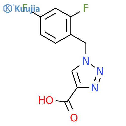 1-(2,4-difluorobenzyl)-1H-1,2,3-triazole-4-carboxylic acid structure