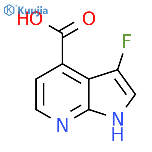 3-Fluoro-1H-pyrrolo[2,3-b]pyridine-4-carboxylic acid structure