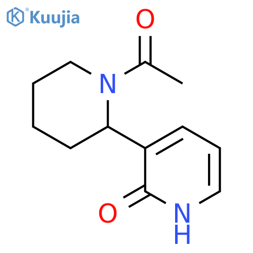 1-Acetyl-1,2,3,4,5,6-hexahydro-1H-[2,3]bipyridinyl-2-one structure