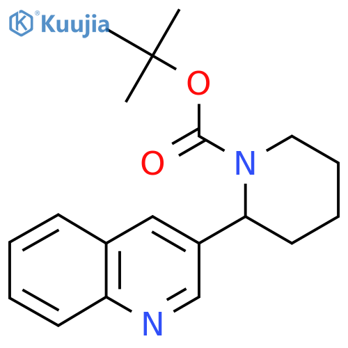 Tert-Butyl 2-(quinolin-3-yl)piperidine-1-carboxylate structure