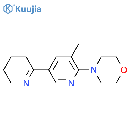 5-Methyl-6-morpholin-4-yl-3,4,5,6-tetrahydro-[2,3]bipyridinyl structure