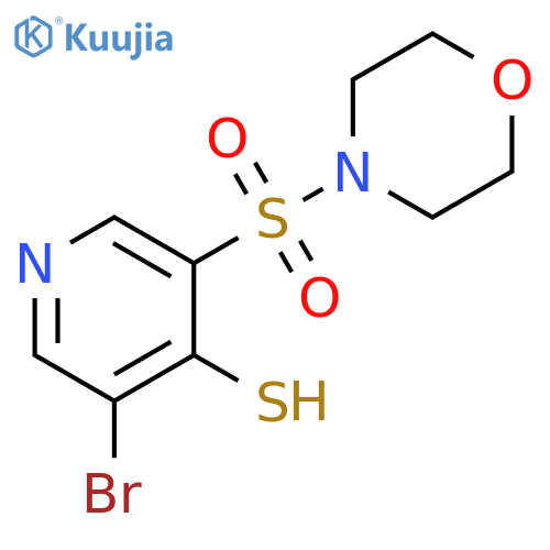 3-Bromo-5-(morpholine-4-sulfonyl)-pyridine-4-thiol structure