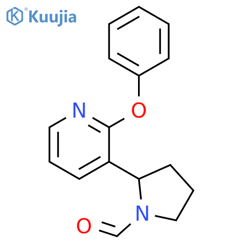 2-(2-Phenoxy-pyridin-3-yl)-pyrrolidine-1-carbaldehyde structure