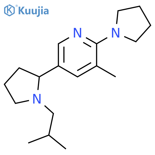 5-(1-Isobutyl-pyrrolidin-2-yl)-3-methyl-2-pyrrolidin-1-yl-pyridine structure
