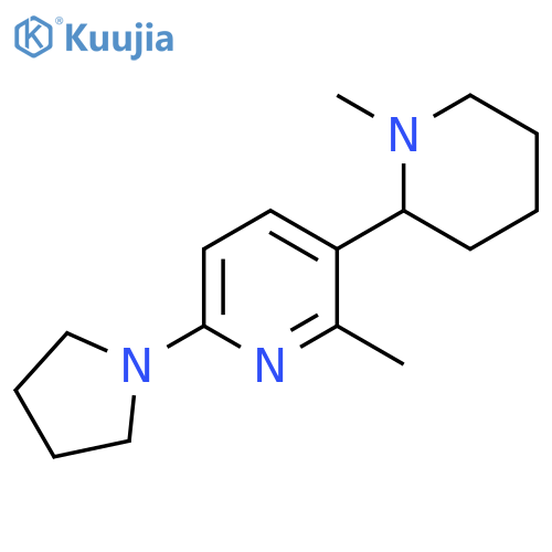 1,2-Dimethyl-6-pyrrolidin-1-yl-1,2,3,4,5,6-hexahydro-[2,3]bipyridinyl structure