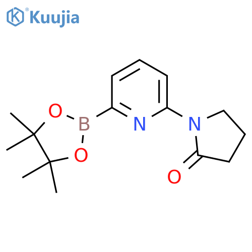 1-[6-(4,4,5,5-Tetramethyl-1,3,2-dioxaborolan-2-yl)pyridin-2-yl]pyrrolidin-2-one structure
