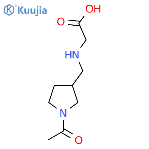 [(1-Acetyl-pyrrolidin-3-ylmethyl)-amino]-acetic acid structure